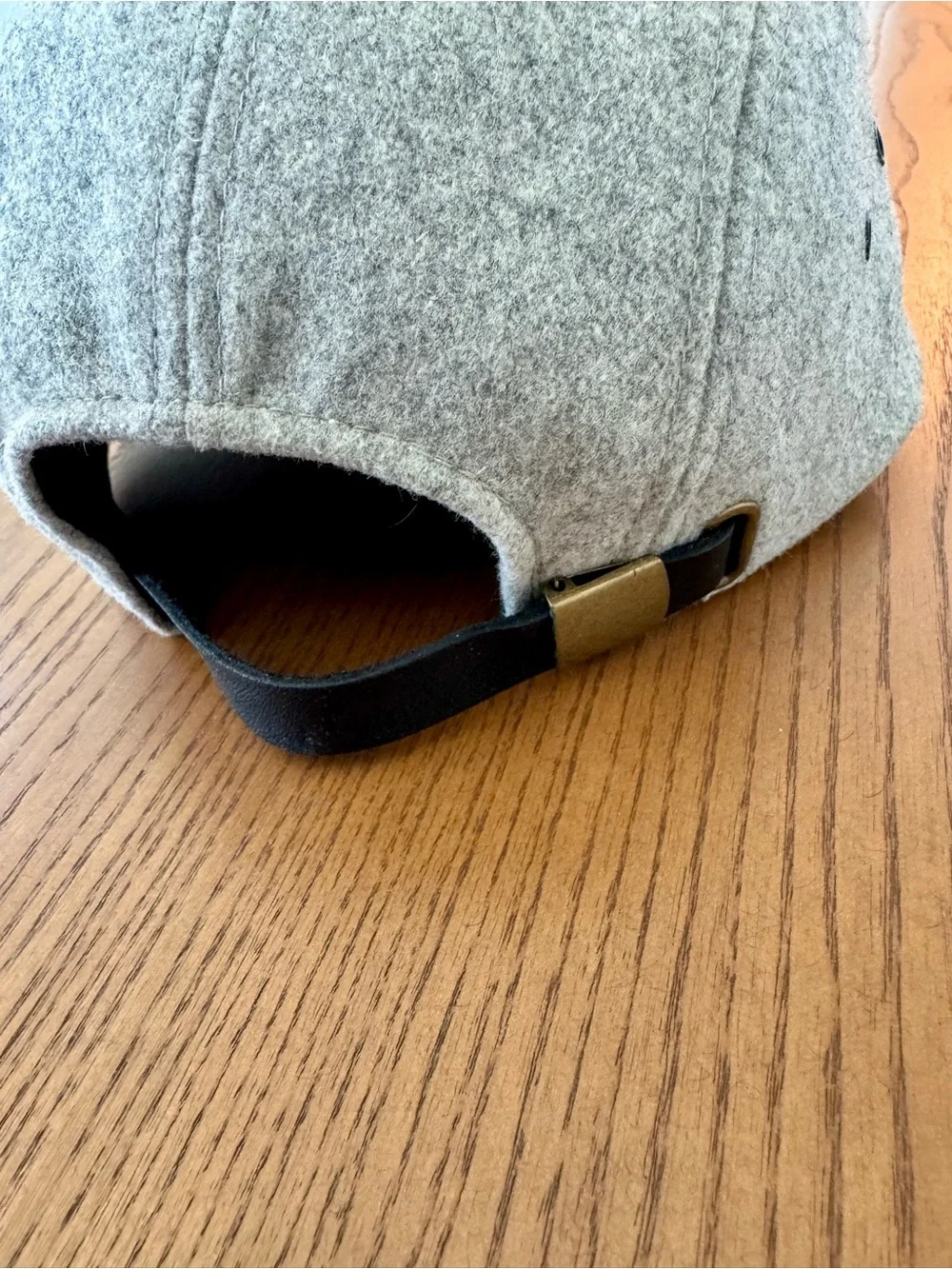 ANIAN Gray Wool-Blend Cap for Men - 5 panel